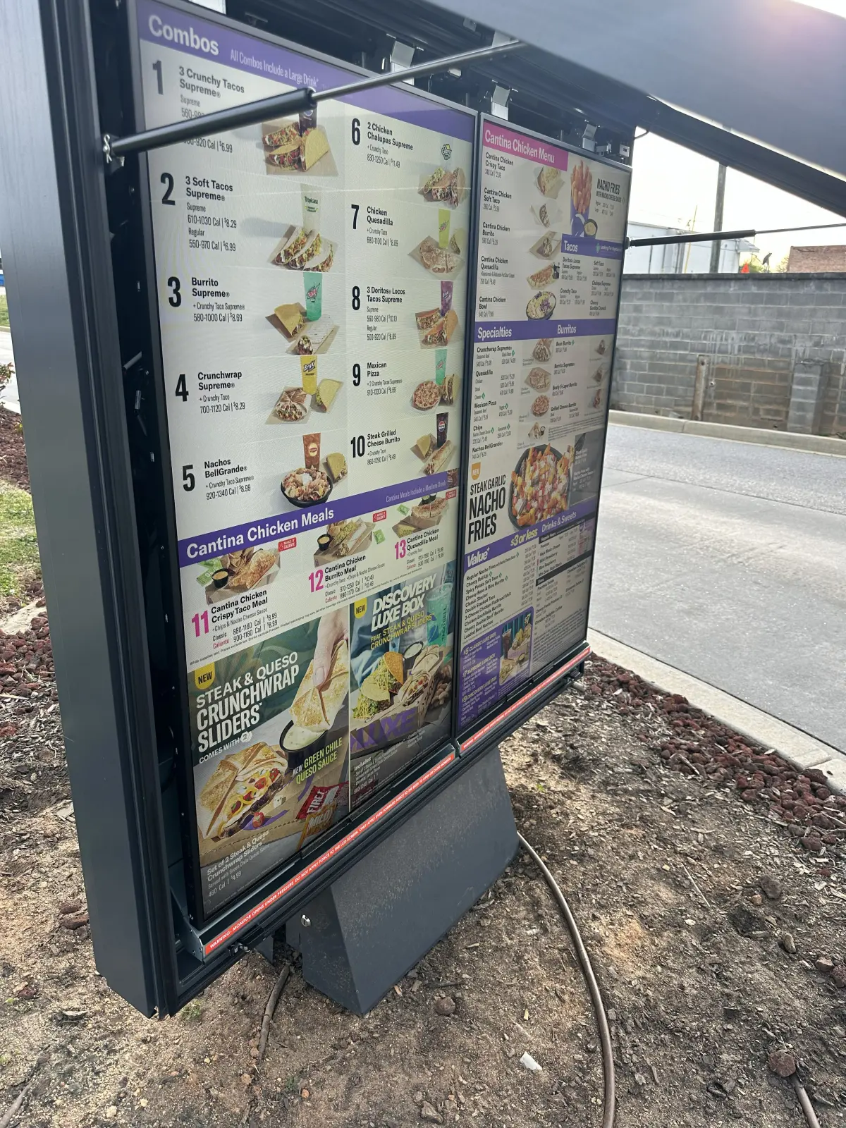 Drive-thru menu board troubleshooting and hardware replacement