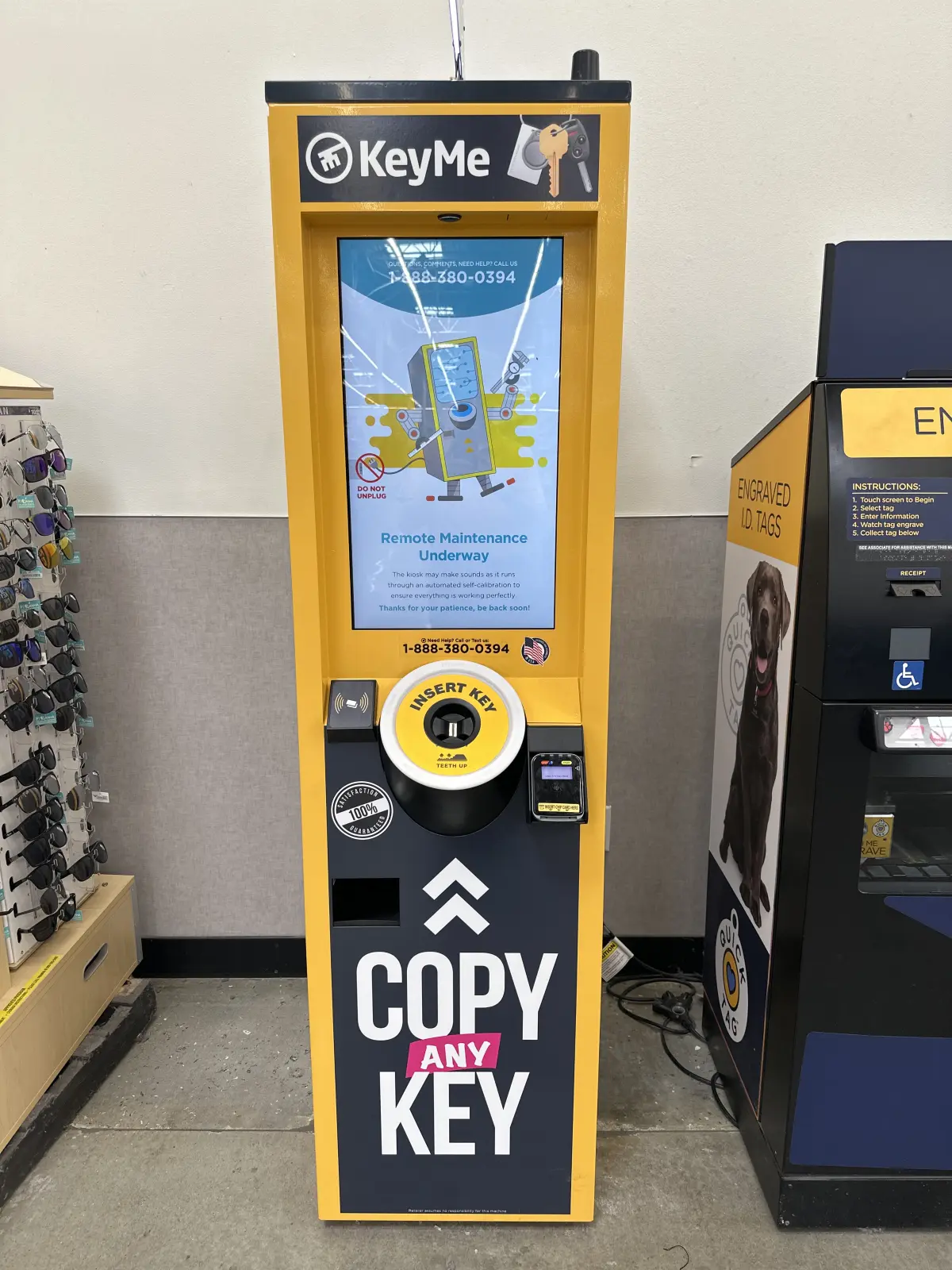 Retail kiosk camera service in live store environment